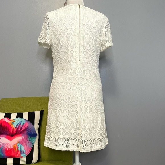 Lulus Love You for Eternity White Lace Cocktail Shift Dress - Picture 6 of 6